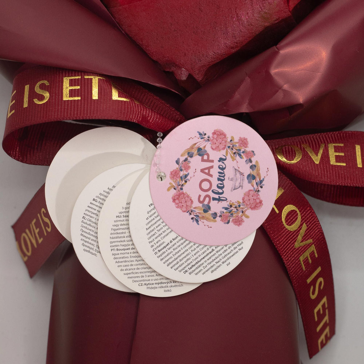 Large Red Roses Bouquet - Love is Eternal - Gift Card