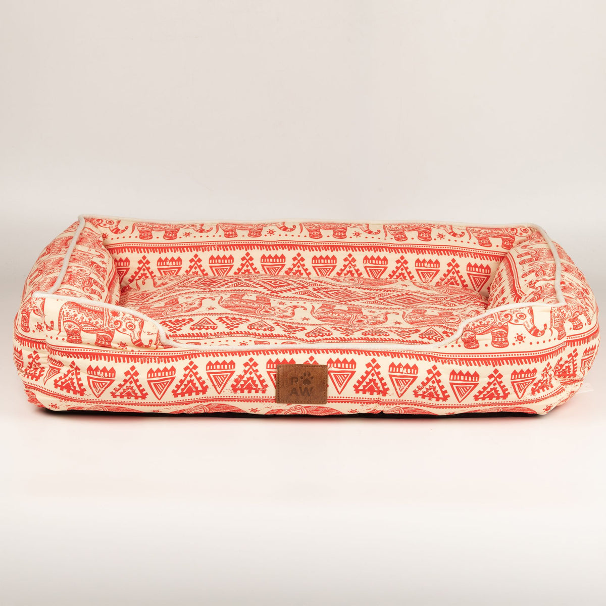 PAW Bed – Lucky Elephant – Red – 60 × 50 × 14cm