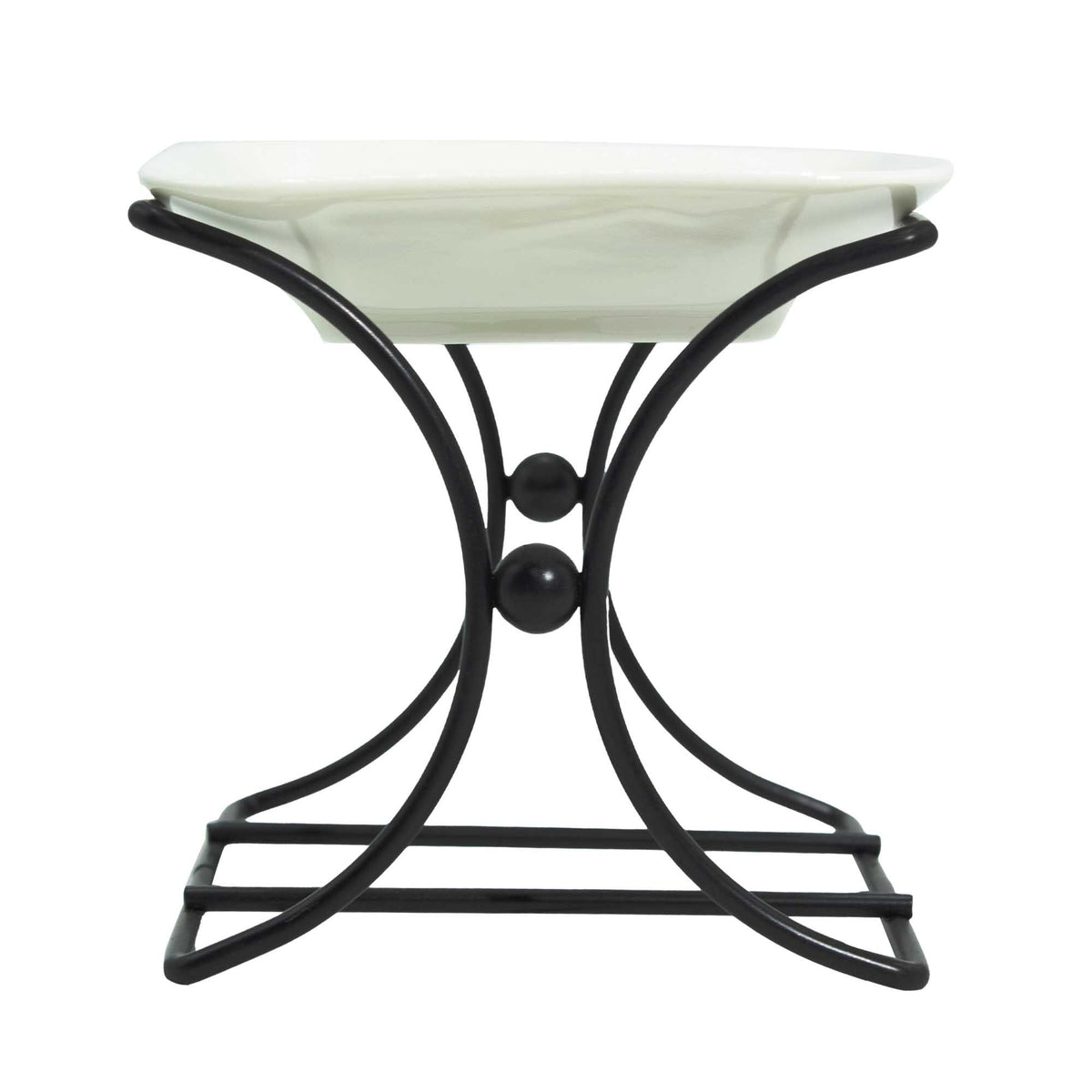 Ceramic & Metal Square Stand