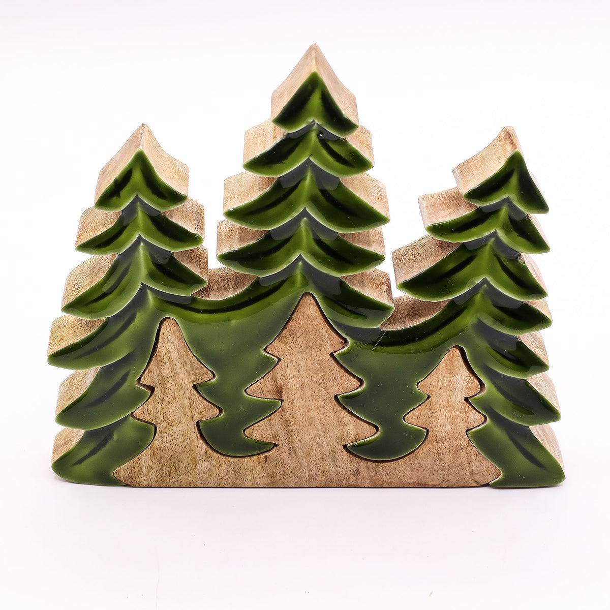 Lost in the Forrest - Three Trees 3D Wooden Decoration - 20x23cm