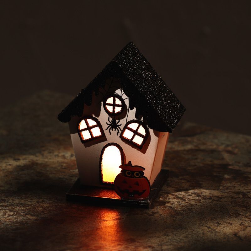 Spooky Spider House Halloween LED Decoration