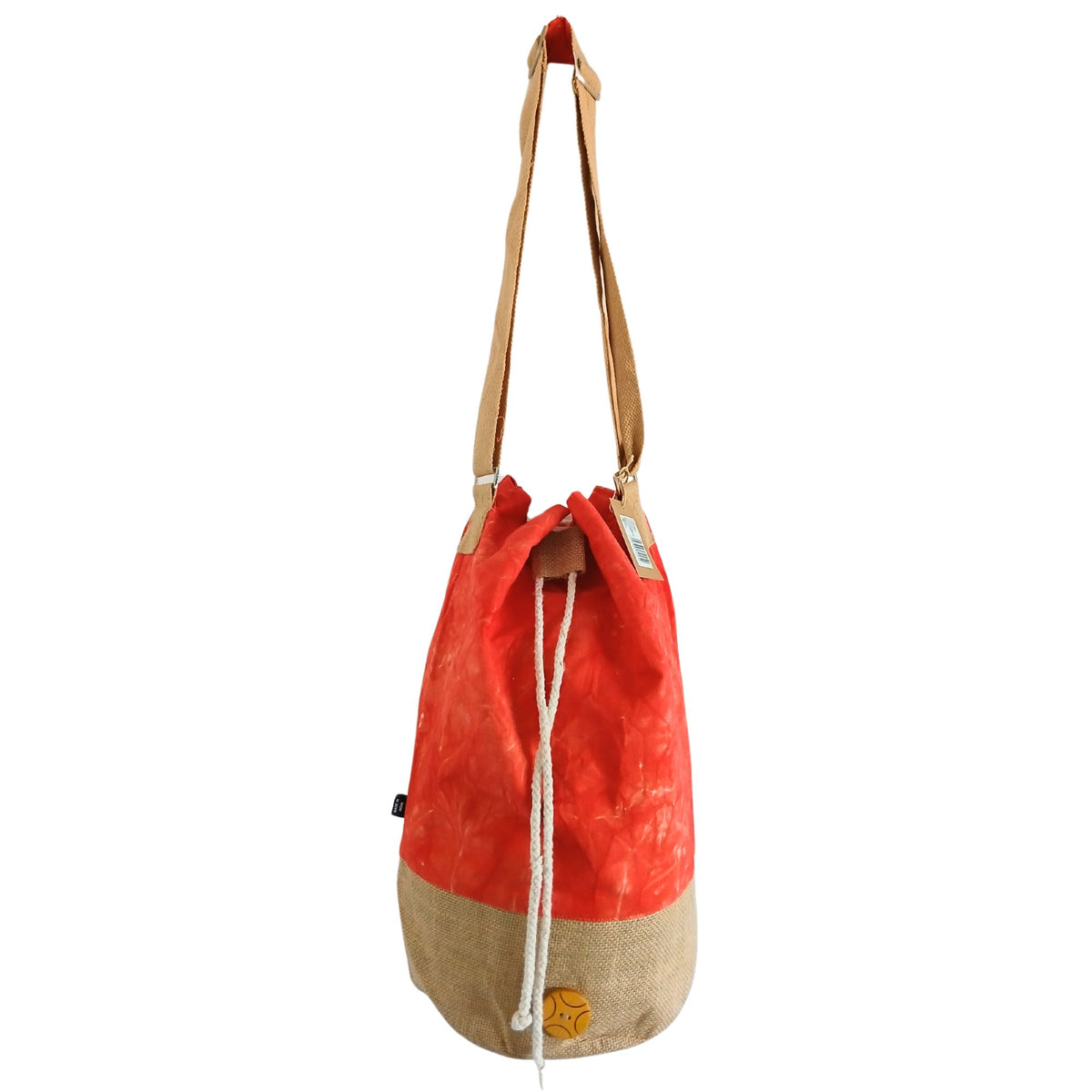 All Natural Backpack - Orange Stonewash - Namaste Hand