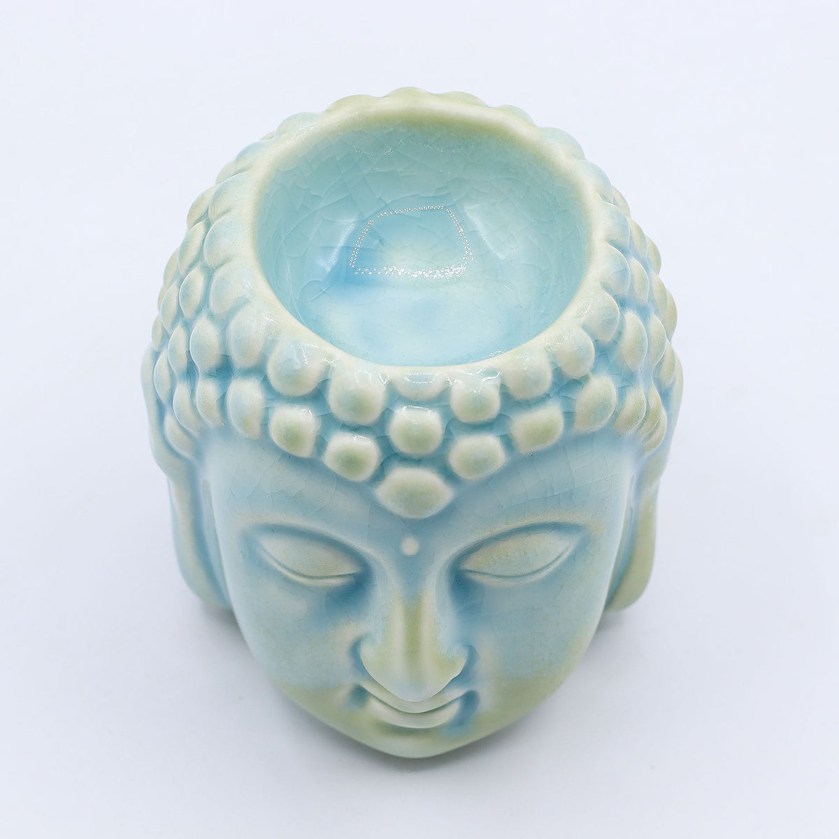 Buddha Oil Burner - Blue