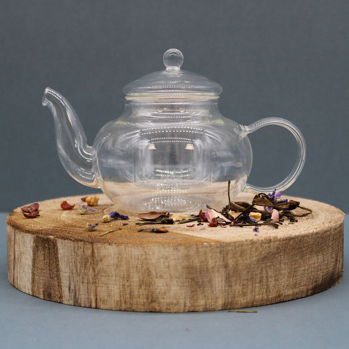 Glass Infuser Teapot – Gift Boxed - Round Pearl - 400ml