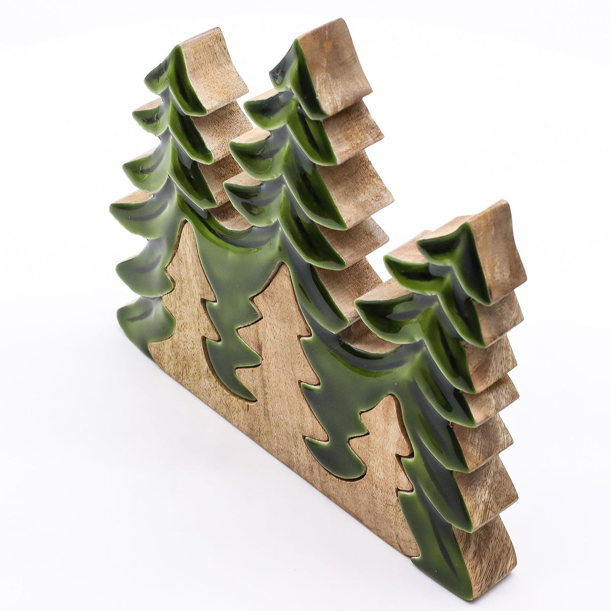 Lost in the Forrest - Three Trees 3D Wooden Decoration - 20x23cm